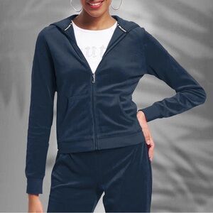 *JUICY COUTURE*👑 plain and simple terry cloth jacket XL